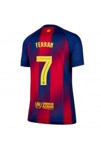 Barcelona Ferran Torres #7 Jalkapallovaatteet Naisten Kotipaita 2025-26 Lyhythihainen